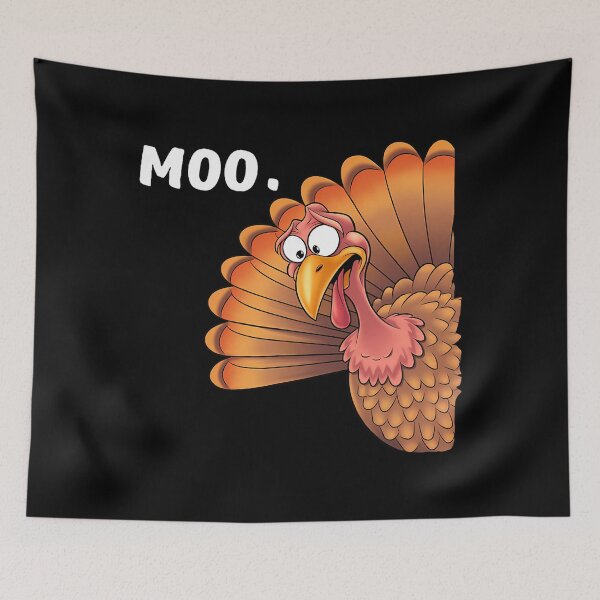 Item preview, Turkey Holiday Festive Thanksgiving 90s Cow Day Moo Funny designed and sold by rebeccathanuos.