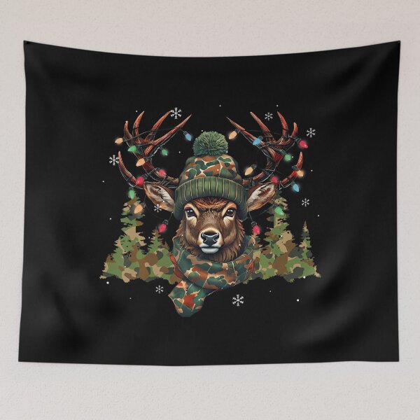 Item preview, Christmas Holiday Camo Hunting Reindeer Deer Xmas Lights designed and sold by JanisPenelope.