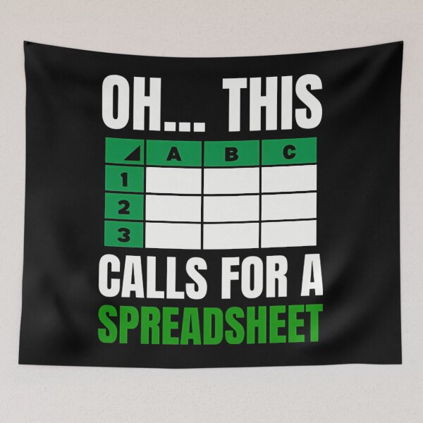 Item preview, Calls Christmas Nerd Holiday Oh Spreadsheet For Fashion This Funny Classic designed and sold by JasonCorvar.