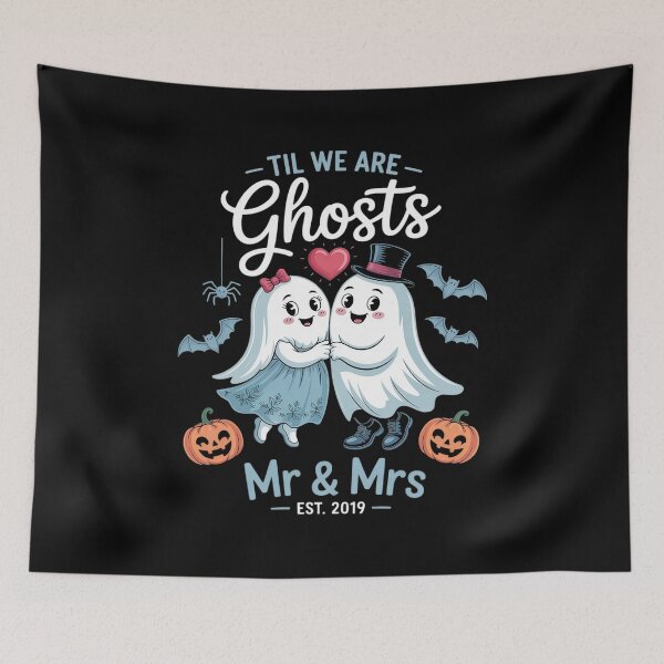 Item preview, Til We are Ghosts Mr & Mrs Est 2019 Halloween Husband Wife designed and sold by ToggleBet.
