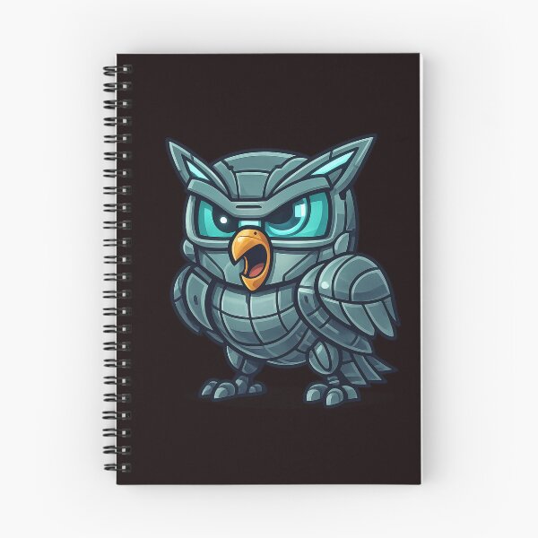 Item preview, Futuristic Robo-Owl Caricature designed and sold by Tadeusz1.