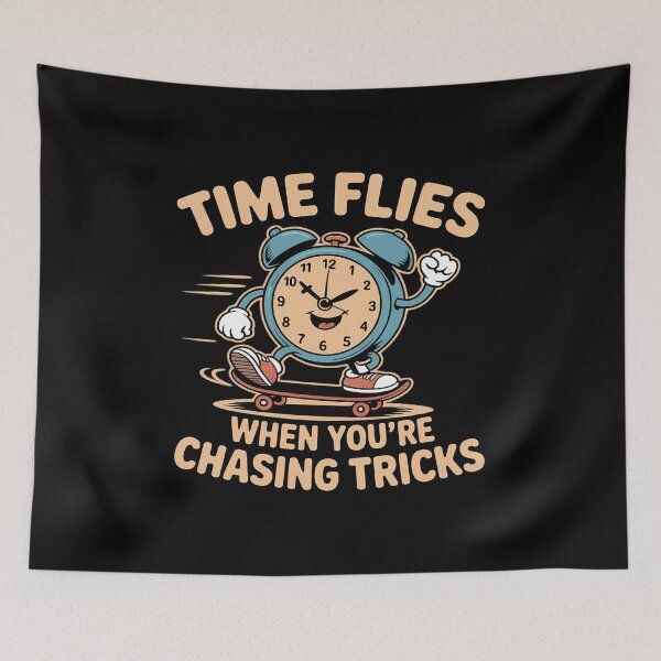 Item preview, Time Flies Skate Trick designed and sold by ToggleBet.
