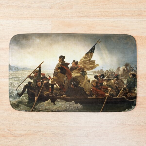 Item preview, Poster Washington Crosses Delaware to Waffle House 2025 designed and sold by johnhaugg.