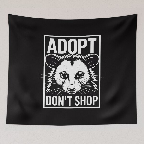 Item preview, Adopt, Don't Shop Screaming Opposum - Opossum Lover designed and sold by demarioTTS.