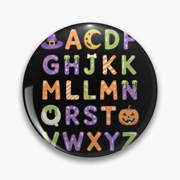 Artikelvorschau, ABC-Lernprogramm für Kindergartenlehrerinnen und Halloween-Alphabet entworfen und verkauft von demarioTTS.