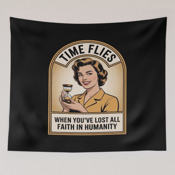 Item preview, Time Flies Woman designed and sold by ToggleBet.