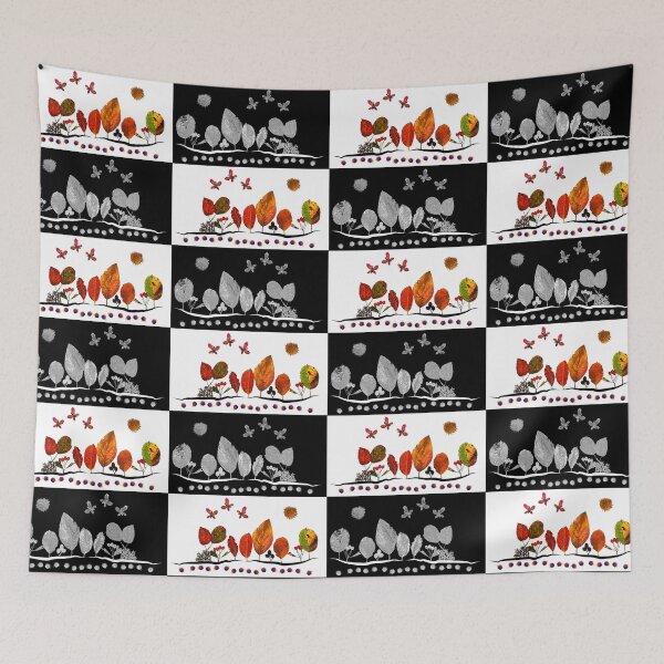 Item preview, Gold and Silver Autumn Scene designed and sold by cuprum.