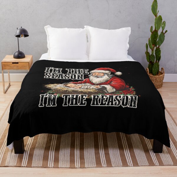 Item preview, I'M The Season Im The Reason Baby Santa Jesus Christmas Puns designed and sold by KathleenEliza.