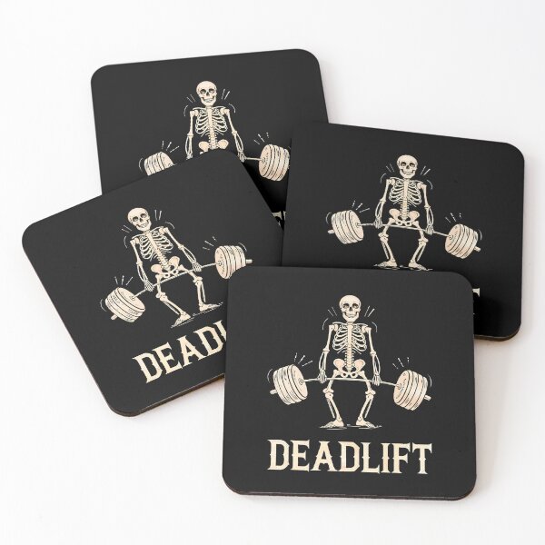 Item preview, Deadlift Skeleton Weightlifting Gym Fitness Workout designed and sold by RebeccaCelia.