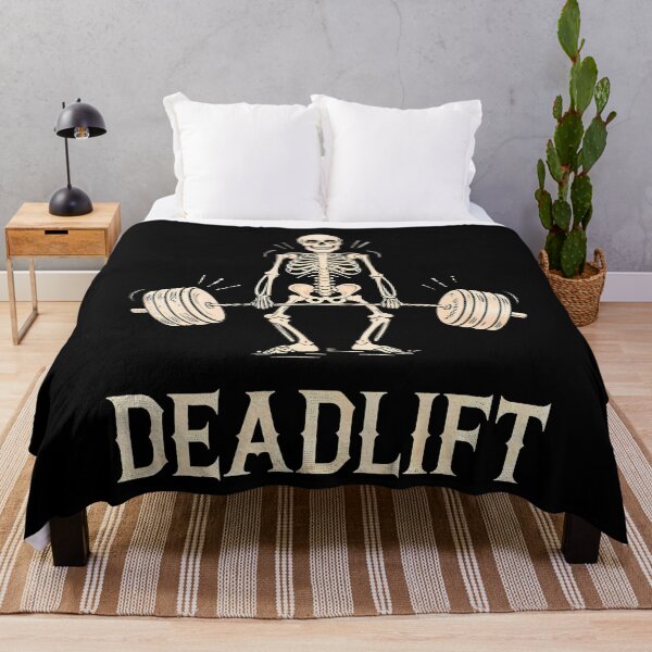 Item preview, Deadlift Skeleton Weightlifting Gym Fitness Workout designed and sold by RebeccaCelia.