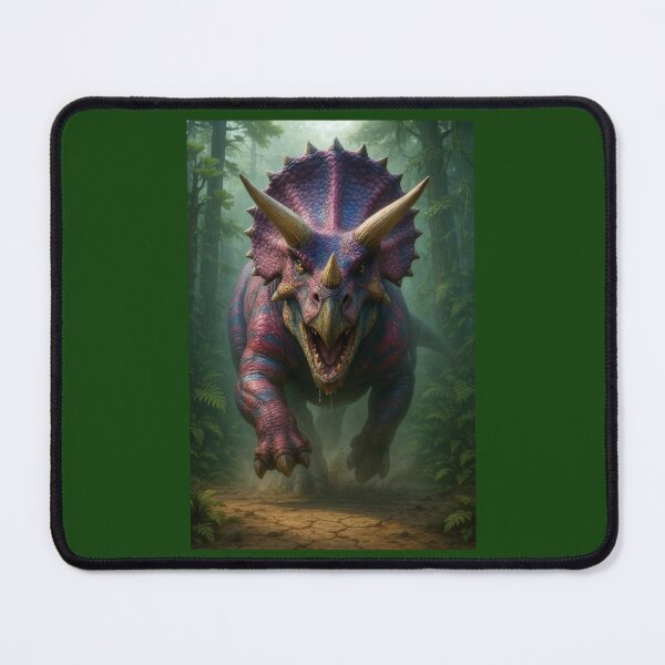 Item preview, Colorful Dinosaur: Charging Triceratops designed and sold by Tridentulus.