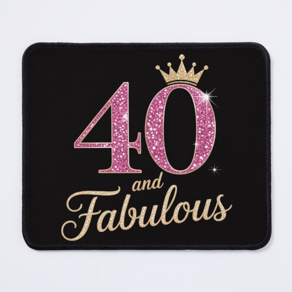 Item preview, 40 and Fabulous 40th Birthday Gift 40 yrs old B-day designed and sold by demarioTTS.