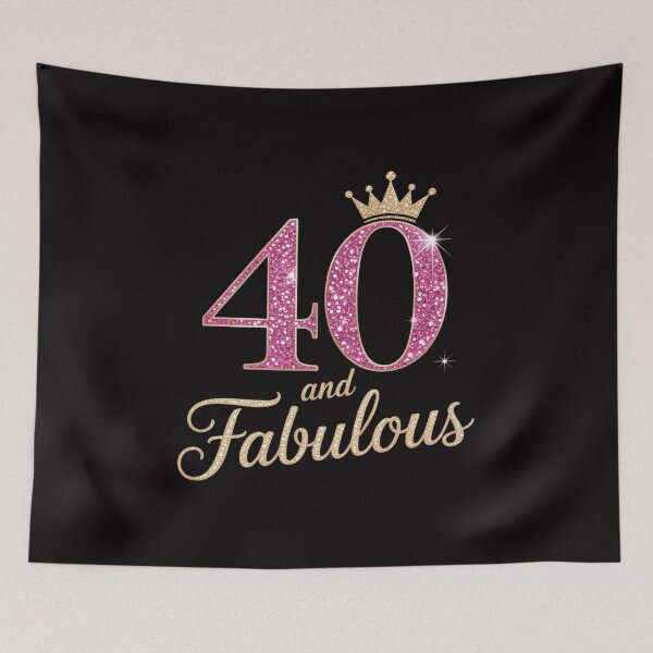 Item preview, 40 and Fabulous 40th Birthday Gift 40 yrs old B-day designed and sold by demarioTTS.