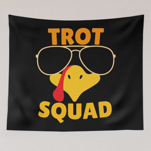 Item preview, Cute Trot Gobble Squad 80s Happy Thanksgiving Fall designed and sold by CalvinVanAuken.