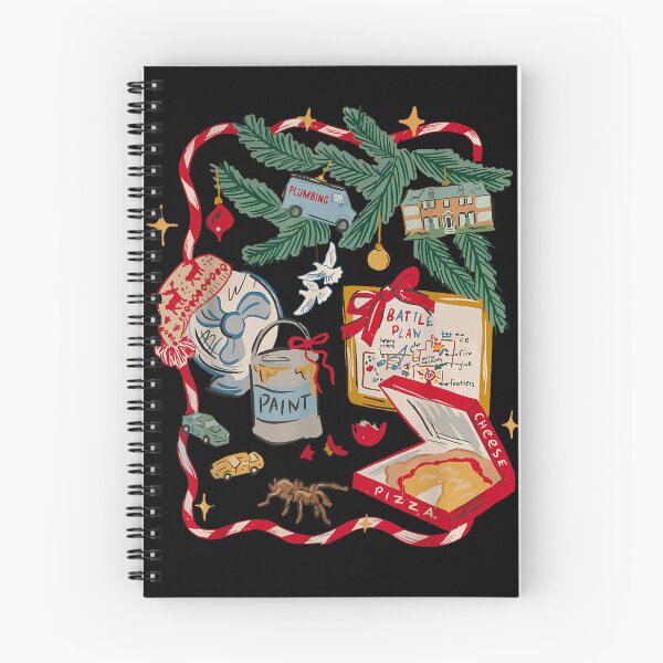 Item preview, Chaotic Christmas Movie Battle Plan Home Alone Holiday Mishaps Illustration designed and sold by Suzu Comena.