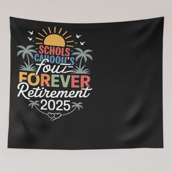 Item preview, Groovy School's Out Forever Retirement 2025 Retired Teacher designed and sold by Eskomeranola.