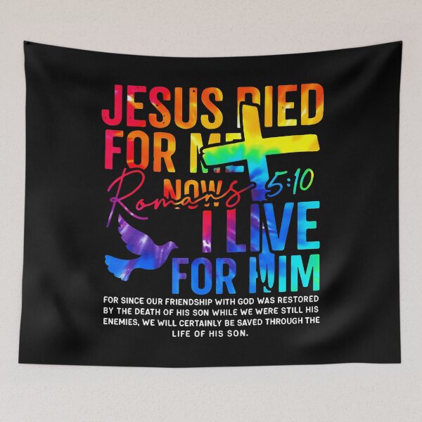 Item preview, Jesus Died For Me Now I Live For Him Christian designed and sold by RebeccaCelia.