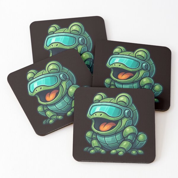 Item preview, Futuristic Robo-Frog Caricature designed and sold by Tadeusz1.