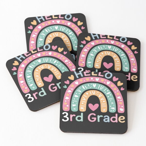 Item preview, Hello Third Grade Back To School 3rd Grade Teacher Rainbow designed and sold by Eskomeranola.