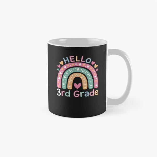 Item preview, Hello Third Grade Back To School 3rd Grade Teacher Rainbow designed and sold by Eskomeranola.