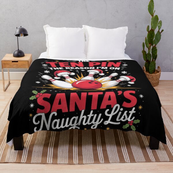 Item preview, The Ten Pin Reason I'm On Santa's Naughty List Bowling Art designed and sold by Suzu Comena.