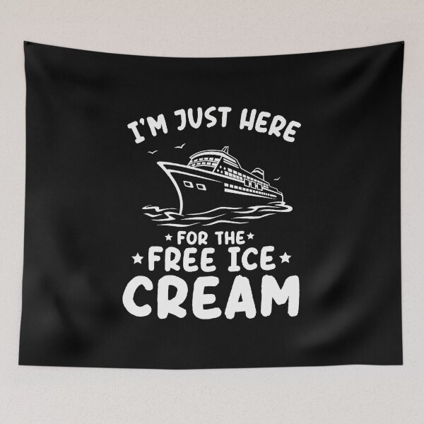 Item preview, I'M Just Here For The Free Ice Cream Family Trip Cruise 2025 designed and sold by AlyceLynne.