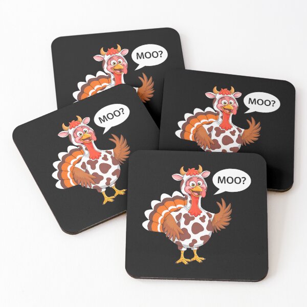 Item preview, Day Turkey Festive 90s Funny Moo Cow Thanksgiving Holiday designed and sold by rebeccathanuos.