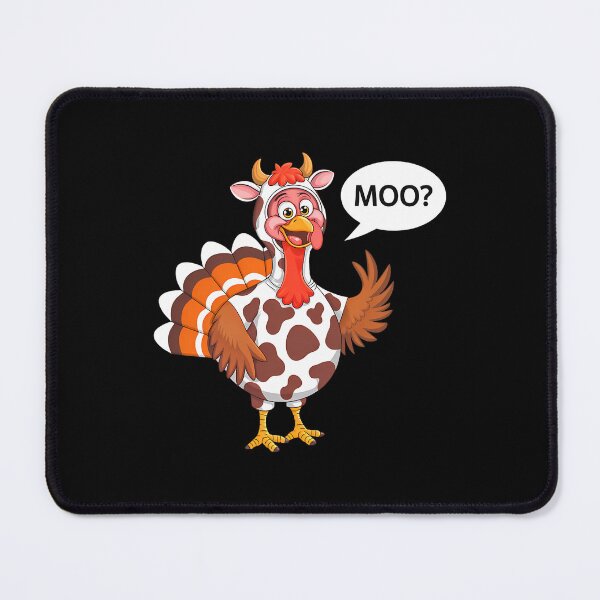 Item preview, Day Turkey Festive 90s Funny Moo Cow Thanksgiving Holiday designed and sold by rebeccathanuos.
