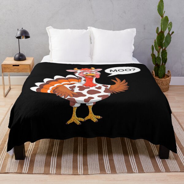 Item preview, Day Turkey Festive 90s Funny Moo Cow Thanksgiving Holiday designed and sold by rebeccathanuos.
