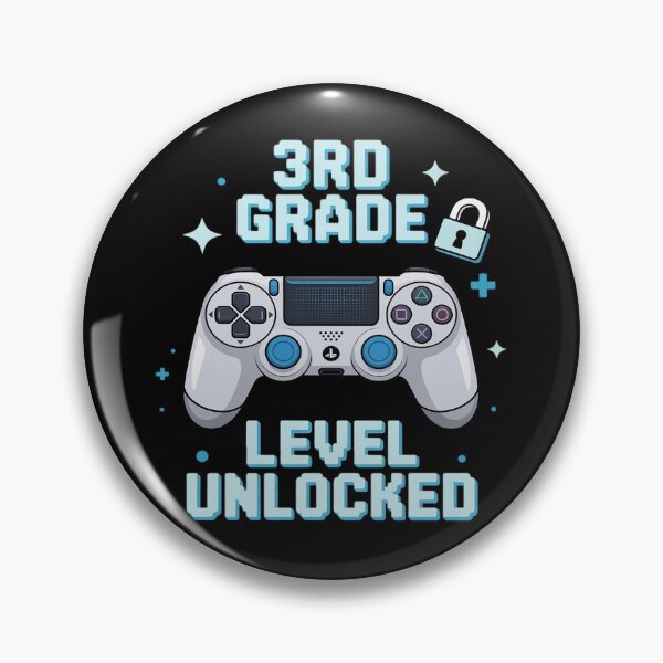 Item preview, 3rd Grade Level Unlocked Video Game First Day Boy Kid designed and sold by demarioTTS.