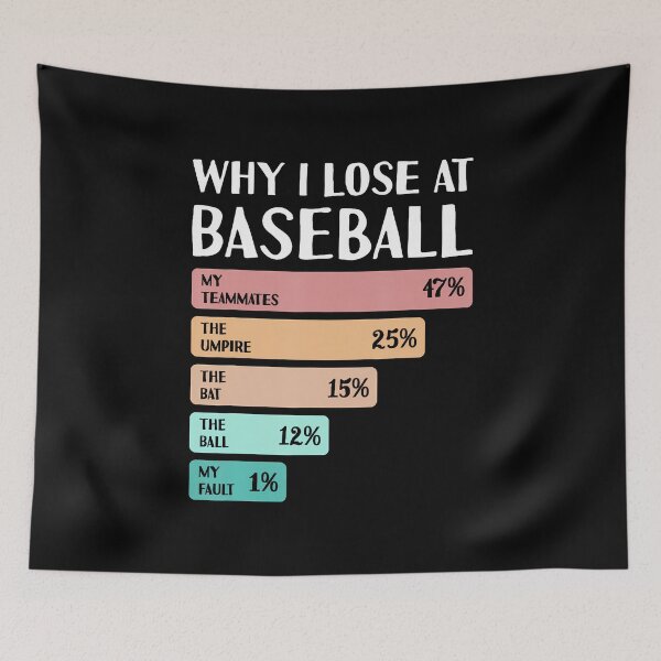Item preview, Funny Why I Lose At Baseball designed and sold by KathleenEliza.