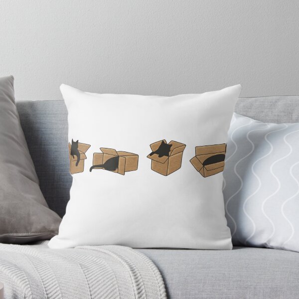Item preview, Cat In Boxes Silhouette Funny Minimal Illustration designed and sold by haitrieuic96.