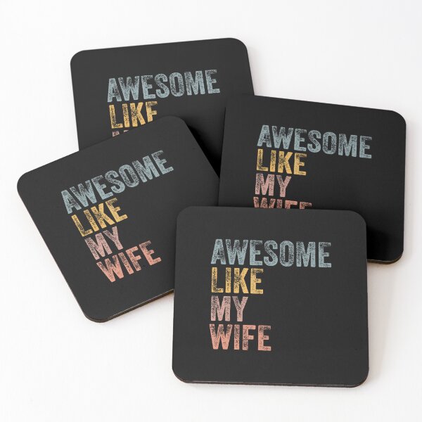 Item preview, Mens Husband Awesome Like My Wife Funny Vintage Text designed and sold by AlyceLynne.