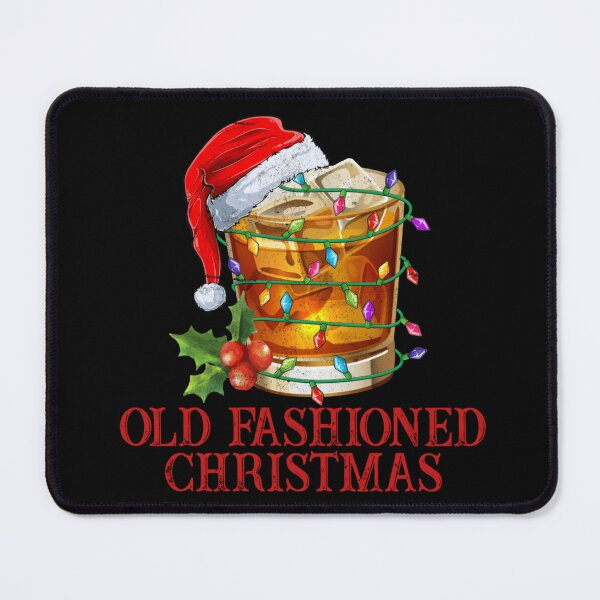 Item preview, Old Fashioned Christmas Cocktail with Santa Hat and Holiday Lights designed and sold by Chaya Reid.