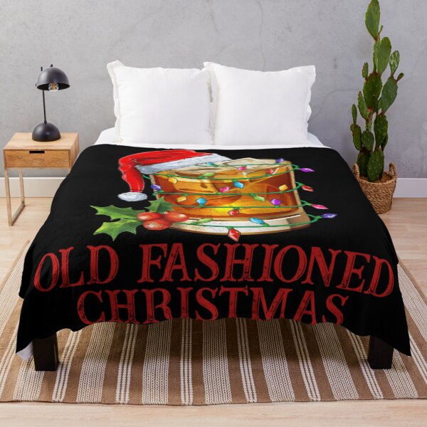 Item preview, Old Fashioned Christmas Cocktail with Santa Hat and Holiday Lights designed and sold by Chaya Reid.