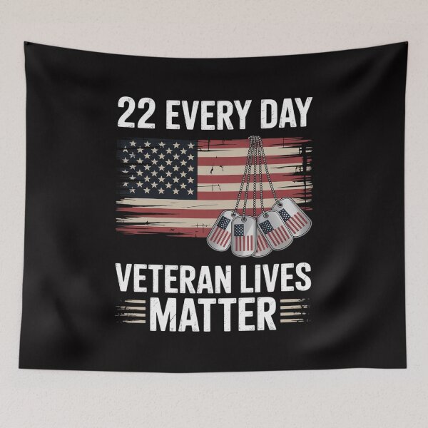 Item preview, 22 Every Day Veteran Lives Matter Suicide Awareness designed and sold by demarioTTS.