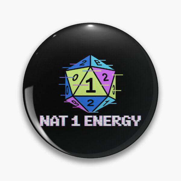 Item preview, Nat 1 Energy Pastel Dice Pixel Fail RPG Design designed and sold by SplashTastic.