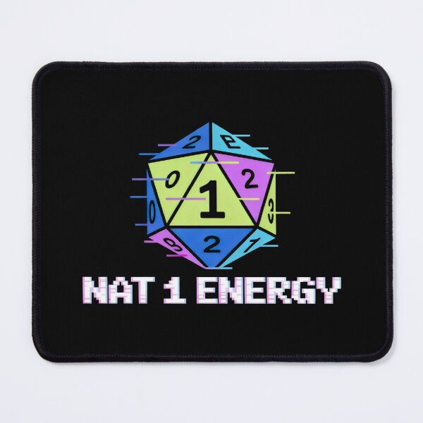 Item preview, Nat 1 Energy Pastel Dice Pixel Fail RPG Design designed and sold by SplashTastic.