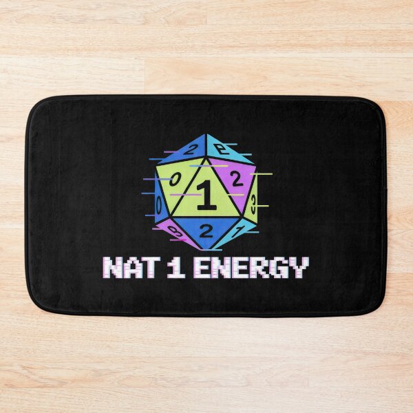 Item preview, Nat 1 Energy Pastel Dice Pixel Fail RPG Design designed and sold by SplashTastic.