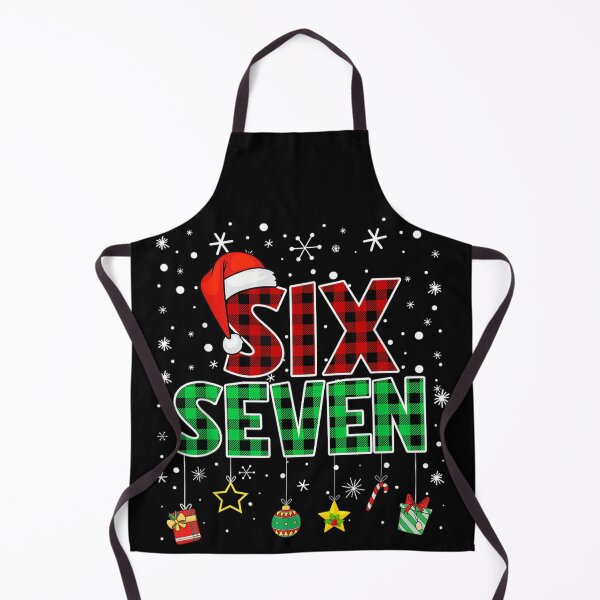 Item preview, Buffalo Plaid and Tartan Christmas Six Seven Kids Birthday Design designed and sold by Chaya Reid.