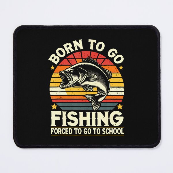 Item preview, Born To Go Fishing Forced To Go To School Kids Boys Fishing designed and sold by KathleenEliza.