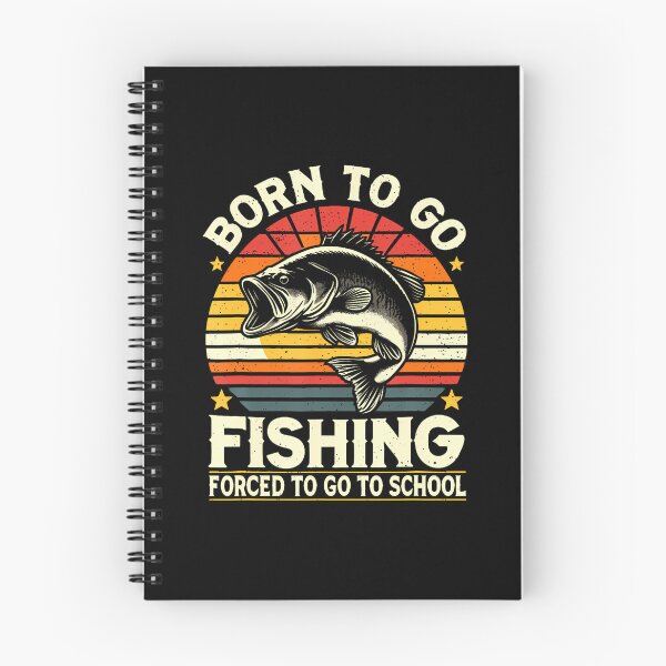 Item preview, Born To Go Fishing Forced To Go To School Kids Boys Fishing designed and sold by KathleenEliza.