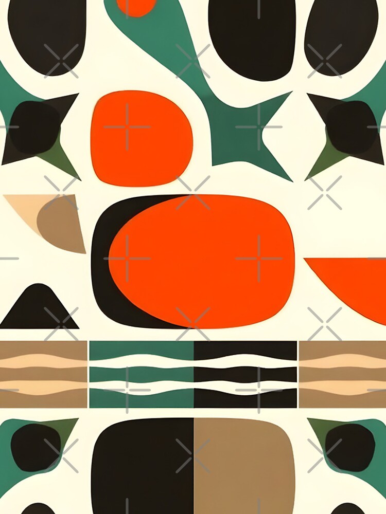 Thumbnail 4 of 4, iPhone Case, Mid Century Modern Pattern designed and sold by GraphicsClub.