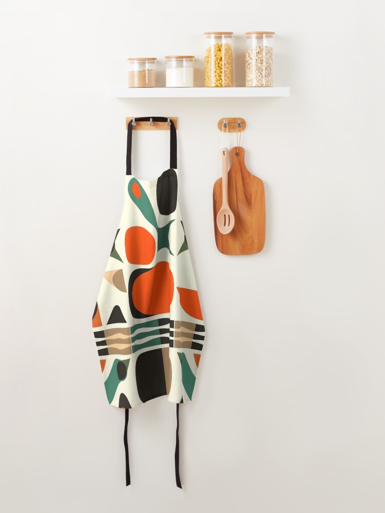 Thumbnail 4 of 6, Apron, Mid Century Modern Pattern designed and sold by GraphicsClub.