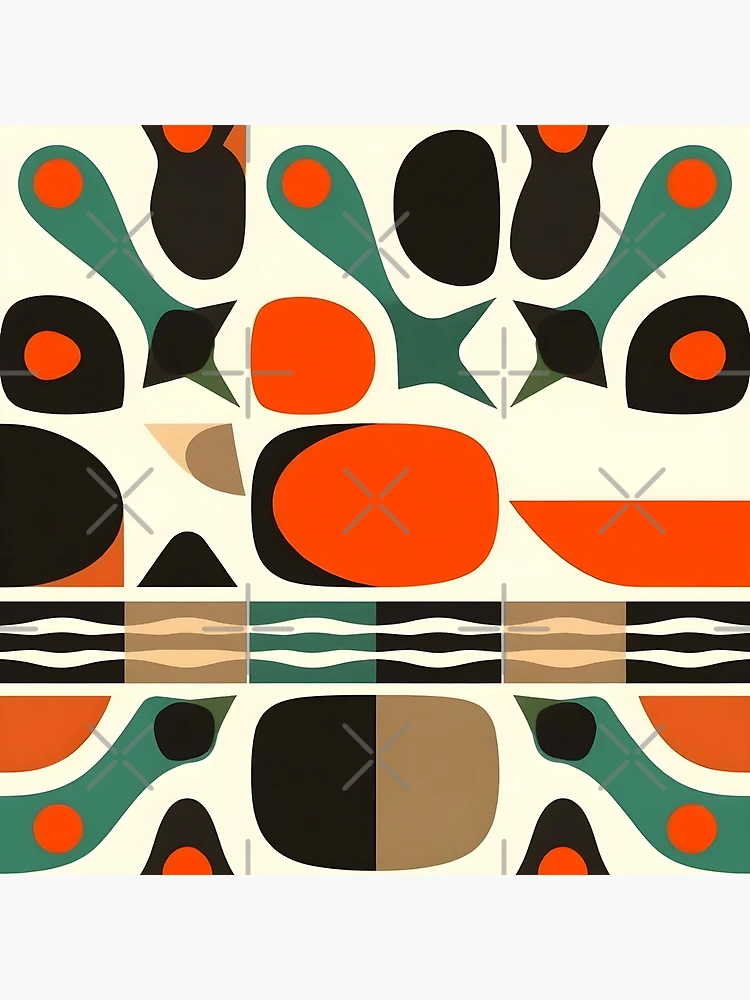 Thumbnail 3 of 3, Poster, Mid Century Modern Pattern designed and sold by GraphicsClub.