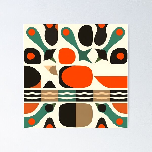 Item preview, Mid Century Modern Pattern  designed and sold by GraphicsClub.