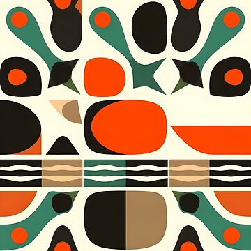 Artwork thumbnail, Mid Century Modern Pattern by GraphicsClub