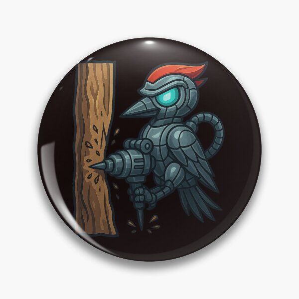Item preview, Futuristic Robo-Woodpecker with Pneumatic Hammer designed and sold by Tadeusz1.