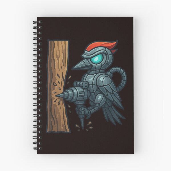 Item preview, Futuristic Robo-Woodpecker with Pneumatic Hammer designed and sold by Tadeusz1.