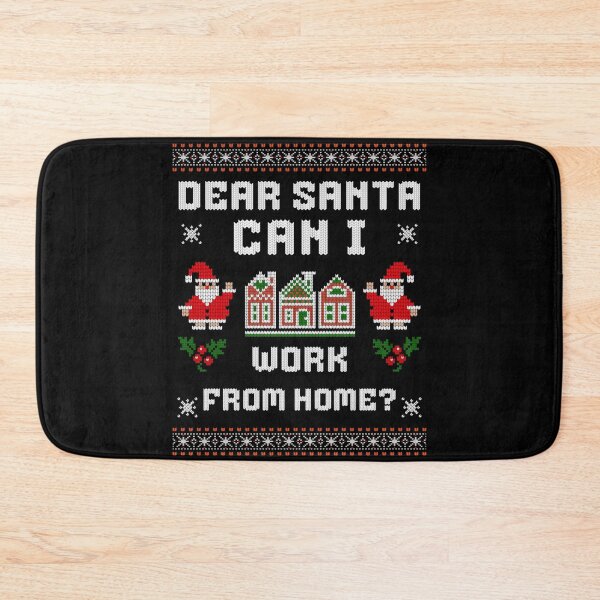Item preview, Dear Santa Can I Work From Home Ugly Knitted Christmas Sweater designed and sold by Chaya Reid.